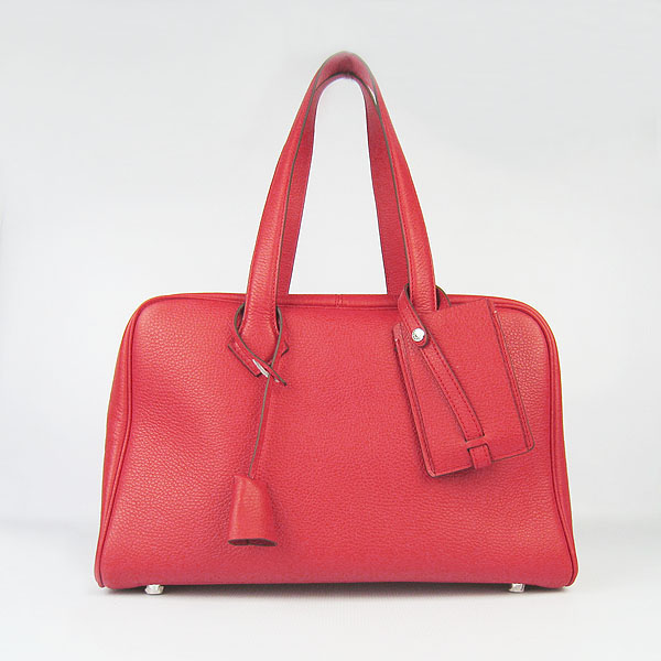 Best Replica Hermes Victoria Cowskin Leather Bags 2010 Red H2802